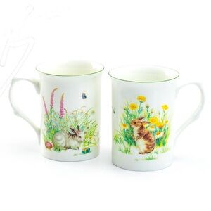 Stechcol, Gracie Bone China Bunny Garden Mugs